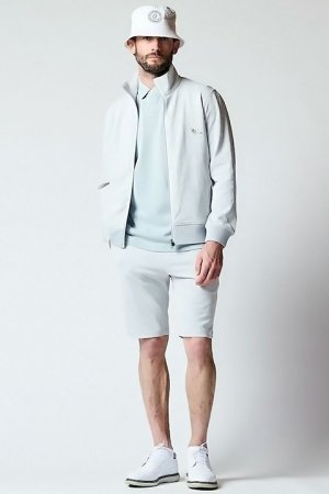 画像4: 【 30%OFF セール55,000円→38,500円】 1PIU1UGUALE3 GOLF ウノピゥウノウグァーレトレ ゴルフ JERSEY JACKET DIAGONAL LOGO{GRB075-POE403-10/95-BCS}