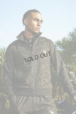 画像1: 1PIU1UGUALE3 GOLF ウノピゥウノウグァーレトレ ゴルフ JERSEY JACKET DIAGONAL LOGO{GRB075-POE403-99/03-BCS}