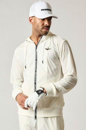 画像1: 【 ポイント10倍 】【24SS新作】1PIU1UGUALE3 GOLF ウノピゥウノウグァーレトレ ゴルフ NECK ZIP PARKER{-BDS}