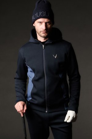 画像1: 1PIU1UGUALE3 GOLF ウノピゥウノウグァーレトレ ゴルフ RIB LOGO PARKER{-BEA}