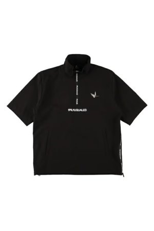 画像1: 1PIU1UGUALE3 GOLF ウノピゥウノウグァーレトレ ゴルフ WP S/S HALF ZIP{-BFS}