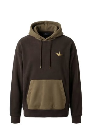 画像1: 1PIU1UGUALE3 GOLF ウノピゥウノウグァーレトレ ゴルフ FLEECE HOODIE{-BFA}