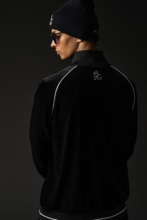 画像2: 1PIU1UGUALE3 GOLF ウノピゥウノウグァーレトレ ゴルフ VELOUR PIPING JACKET{-BFA}