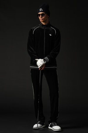 画像4: 1PIU1UGUALE3 GOLF ウノピゥウノウグァーレトレ ゴルフ VELOUR PIPING JACKET{-BFA}