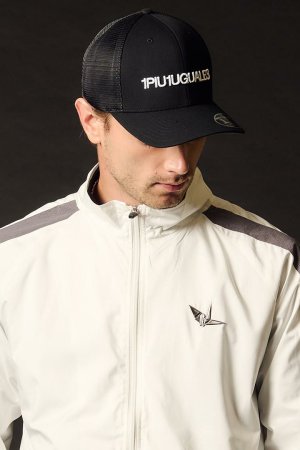 画像4: 1PIU1UGUALE3 GOLF ウノピゥウノウグァーレトレ ゴルフ MESH CAP 1PIU1UGUALE3 LOGO{-BFS}