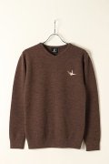 1PIU1UGUALE3 GOLF ウノピゥウノウグァーレトレ ゴルフ MIDDLE GAUGE V-NECK KNIT{GRK021-WOL121-75-BAA}