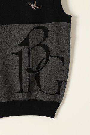 画像5: 【 30%OFF セール44,000円→30,800円】 1PIU1UGUALE3 GOLF ウノピゥウノウグァーレトレ ゴルフ KNIT VEST{GRK023-PCT025-99/88-BBS}