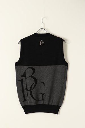 画像6: 【 30%OFF セール44,000円→30,800円】 1PIU1UGUALE3 GOLF ウノピゥウノウグァーレトレ ゴルフ KNIT VEST{GRK023-PCT025-99/88-BBS}