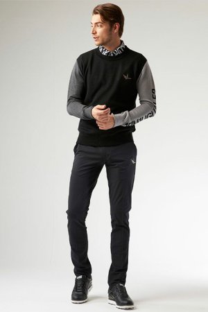 画像2: 【 30%OFF セール49,500円→34,650円】 1PIU1UGUALE3 GOLF ウノピゥウノウグァーレトレ ゴルフ CRAZY KNIT{GRK024-PCT026-99-BBS}