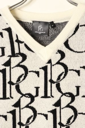 画像4: 【 30%OFF セール49,500円→34,650円】 1PIU1UGUALE3 GOLF ウノピゥウノウグァーレトレ ゴルフ KNIT VEST 113G FULL LOGO {-BBA}
