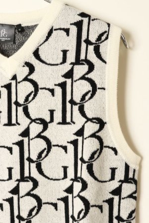 画像5: 【 30%OFF セール49,500円→34,650円】 1PIU1UGUALE3 GOLF ウノピゥウノウグァーレトレ ゴルフ KNIT VEST 113G FULL LOGO {-BBA}