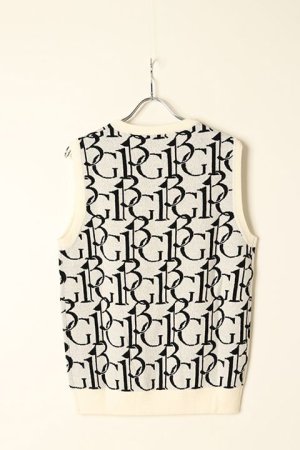 画像7: 【 30%OFF セール49,500円→34,650円】 1PIU1UGUALE3 GOLF ウノピゥウノウグァーレトレ ゴルフ KNIT VEST 113G FULL LOGO {-BBA}