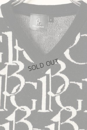 画像2: {SOLD}1PIU1UGUALE3 GOLF ウノピゥウノウグァーレトレ ゴルフ KNIT VEST 113G FULL LOGO {-BBA}