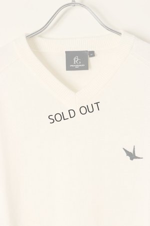 画像3: {SOLD}1PIU1UGUALE3 GOLF ウノピゥウノウグァーレトレ ゴルフ V-KNIT BACK LOGO{-BBA}