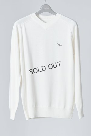 画像1: {SOLD}1PIU1UGUALE3 GOLF ウノピゥウノウグァーレトレ ゴルフ V-KNIT BACK LOGO{-BBA}