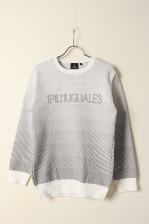 画像2: 【 30%OFF セール51,700円→36,190円】 1PIU1UGUALE3 GOLF ウノピゥウノウグァーレトレ ゴルフ R-NECK KNIT GRADATION{-BCS}