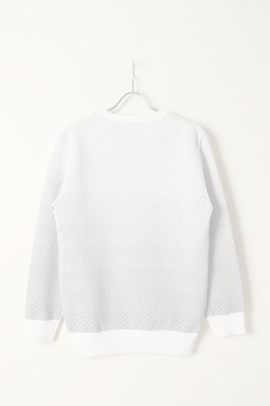 画像5: 1PIU1UGUALE3 GOLF ウノピゥウノウグァーレトレ ゴルフ R-NECK KNIT GRADATION{-BCS}
