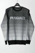 1PIU1UGUALE3 GOLF ウノピゥウノウグァーレトレ ゴルフ R-NECK KNIT GRADATION{-BCS}