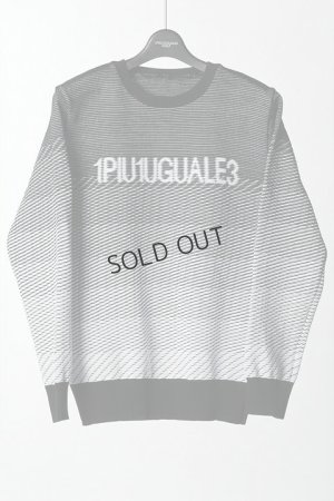 画像1: {SOLD}1PIU1UGUALE3 GOLF ウノピゥウノウグァーレトレ ゴルフ R-NECK KNIT GRADATION{-BCS}