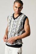 【24SS新作】1PIU1UGUALE3 GOLF ウノピゥウノウグァーレトレ ゴルフ COOGI VEST{-BDS}