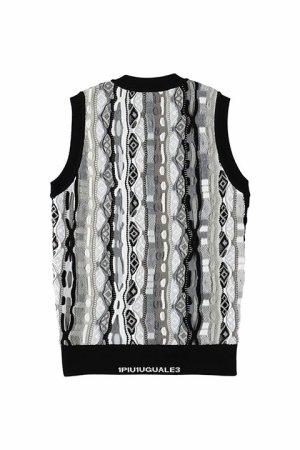 画像3: 【 ポイント10倍 】【24SS新作】1PIU1UGUALE3 GOLF ウノピゥウノウグァーレトレ ゴルフ COOGI VEST{-BDS}