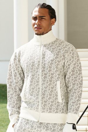 画像4: 1PIU1UGUALE3 GOLF ウノピゥウノウグァーレトレ ゴルフ KNIT TRACK JACKET{-BEA}