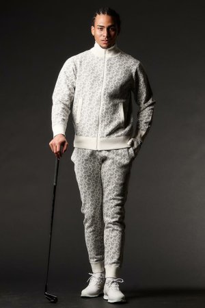 画像2: 1PIU1UGUALE3 GOLF ウノピゥウノウグァーレトレ ゴルフ KNIT TRACK PANTS{-BEA}