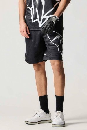 画像1: 1PIU1UGUALE3 GOLF ウノピゥウノウグァーレトレ ゴルフ JACQUARD SHORTS{-BES}