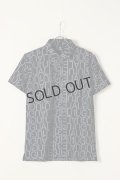 【 30%OFF セール36,300円→25,410円】 1PIU1UGUALE3 GOLF ウノピゥウノウグァーレトレ ゴルフ BIG LOGO S/S POLO{GRT080-POE321-99/88-BBS}