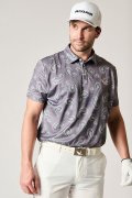 【24SS新作】1PIU1UGUALE3 GOLF ウノピゥウノウグァーレトレ ゴルフ S/S POLO PAISLEY{-BDS}