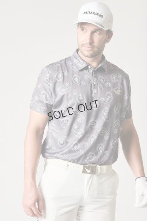 画像1: {SOLD}1PIU1UGUALE3 GOLF ウノピゥウノウグァーレトレ ゴルフ S/S POLO PAISLEY{-BDS}
