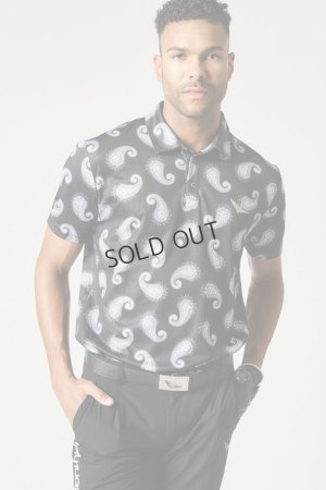 画像1: {SOLD}1PIU1UGUALE3 GOLF ウノピゥウノウグァーレトレ ゴルフ S/S POLO PAISLEY{-BDS}