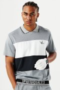 【 ポイント10倍 】【24SS新作】 1PIU1UGUALE3 GOLF ウノピゥウノウグァーレトレ ゴルフ S/S POLO SPORTS BORDER{-BDS}