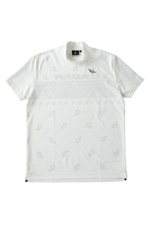 画像1: 1PIU1UGUALE3 GOLF ウノピゥウノウグァーレトレ ゴルフ S/S MOCK NECK BANDANA{-BES}