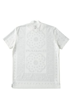 画像2: 1PIU1UGUALE3 GOLF ウノピゥウノウグァーレトレ ゴルフ S/S MOCK NECK BANDANA{-BES}