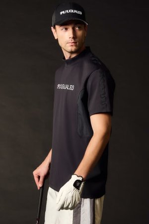 画像1: 1PIU1UGUALE3 GOLF ウノピゥウノウグァーレトレ ゴルフ SWITCHING MOCK NECK{-BFS}