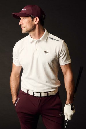 画像2: 1PIU1UGUALE3 GOLF ウノピゥウノウグァーレトレ ゴルフ JACQUARD POLO{-BFS}