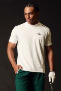 1PIU1UGUALE3 GOLF ウノピゥウノウグァーレトレ ゴルフ JACQUARD MOCK NECK{-BFS}