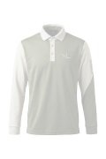 1PIU1UGUALE3 GOLF ウノピゥウノウグァーレトレ ゴルフ L/S POLO TWO TONE{-BFA}