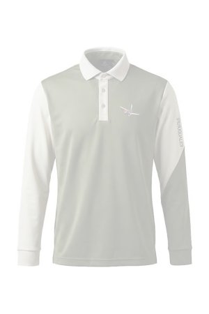画像1: 1PIU1UGUALE3 GOLF ウノピゥウノウグァーレトレ ゴルフ L/S POLO TWO TONE{-BFA}