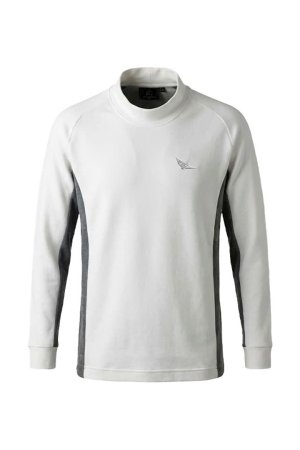 画像1: 1PIU1UGUALE3 GOLF ウノピゥウノウグァーレトレ ゴルフ L/S MOCK NECK SIDE PANEL{-BFA}