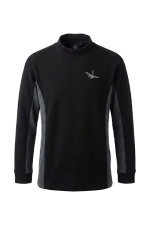 画像1: 1PIU1UGUALE3 GOLF ウノピゥウノウグァーレトレ ゴルフ L/S MOCK NECK SIDE PANEL{-BFA}