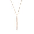 Hirotaka ヒロタカ Vertical Diamond Bar Necklace(Yellow Gold){-BJS}