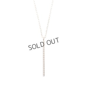 画像2: {SOLD}Hirotaka ヒロタカ Vertical Diamond Bar Necklace(Yellow Gold){-BJS}