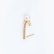 画像1: {SOLD}Hirotaka ヒロタカ Diamond & Pearl Inner Hook Pierce(Yellow Gold){-BJS} (1)