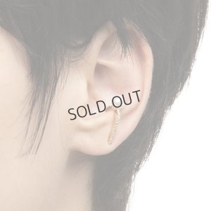 画像2: {SOLD}Hirotaka ヒロタカ Diamond & Pearl Inner Hook Pierce(Yellow Gold){-BJS}