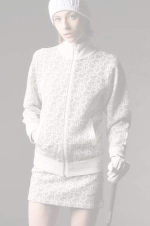 画像1:   1PIU1UGUALE3 GOLF ウノピゥウノウグァーレトレ ゴルフ（レディース） KNIT TRACK JACKET{-BEA}