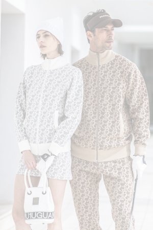 画像4:   1PIU1UGUALE3 GOLF ウノピゥウノウグァーレトレ ゴルフ（レディース） KNIT TRACK SKIRT{-BEA}