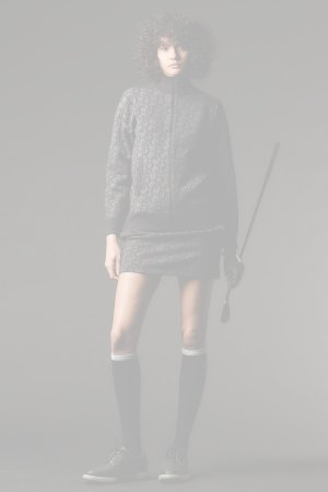 画像2:   1PIU1UGUALE3 GOLF ウノピゥウノウグァーレトレ ゴルフ（レディース） KNIT TRACK SKIRT{-BEA}