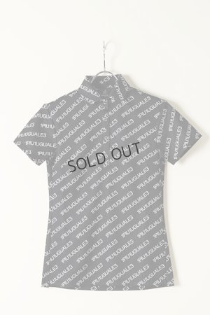 画像1: ｛SOLD}1PIU1UGUALE3 GOLF ウノピゥウノウグァーレトレ ゴルフ（レディース） 113 GOLF S/S POLO DIAGONAL LOGO{GST063-POE317-9910-BBS}